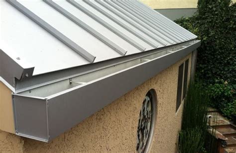 buy metal gutter for junction box|box gutters for metal roof.